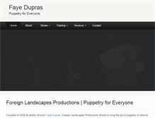 Tablet Screenshot of fayedupras.com